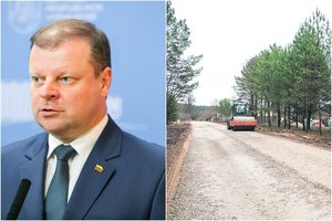 Saulius Skvernelis – tikras laimės kūdikis. Asfaltuojamo kelio istorija