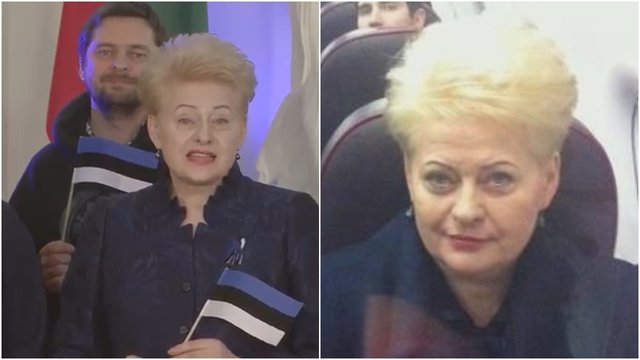 D. Grybauskaitė nusispjovė į kaimynus ir sveikinimus siuntė sėdėdama ant sofos