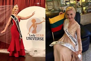 Vilniaus lenkaitė laimėjo Portugalijoje vykusį grožio konkursą „Miss Lady Star Universe“