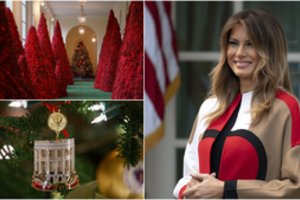 Baltieji Rūmai pasipuošė Kalėdoms: Melania Trump parodė išskirtines puošmenas