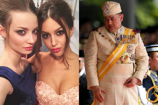Malaizijos karalius vedė perpus jaunesnę Rusijos manekenę ir iškėlė įspūdingą puotą