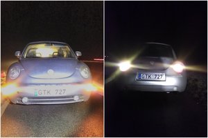 Policija prašo pagalbos: gal matėte, kaip autostradoje buvo apvogtas šis automobilis?