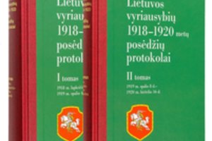 Išleisti Lietuvos vyriausybių 1918–1920 metų posėdžių protokolai