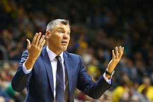 Net ir po velniškai svarbios „Žalgirio“ pergalės Š. Jasikevičius bėrė priekaištus