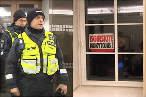 Apie mokytojų minią prie ŠMM išgirdęs pareigūnas papasakojo, ką pamatė ir darė atvykęs