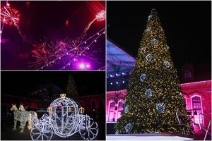 Raudondvaryje – įspūdinga šventė: įžiebta Kauno rajono eglė