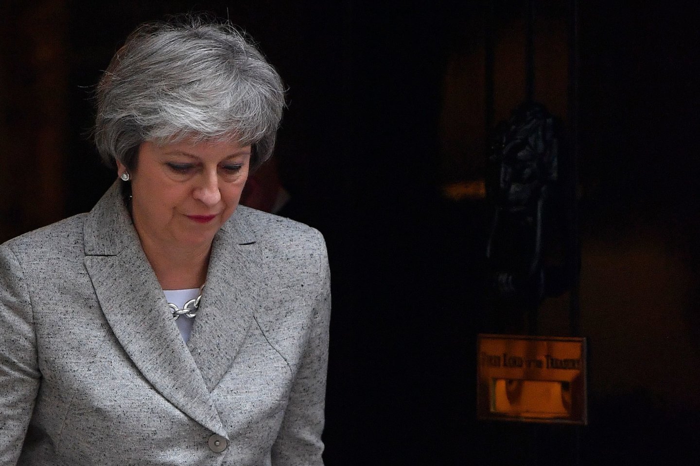 Jungtinės Karalystės premjerė Theresa May.