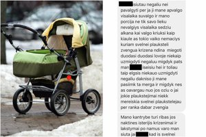 Internete žaibiškai plinta šiurpus motinos elgesys su vaiku: „Sterva, durnė, kažką jai padarysiu“