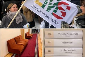 Mokytojų streiko aistros nerimsta: prisijungė ir medikai, į ŠMM sugrįžo sofos