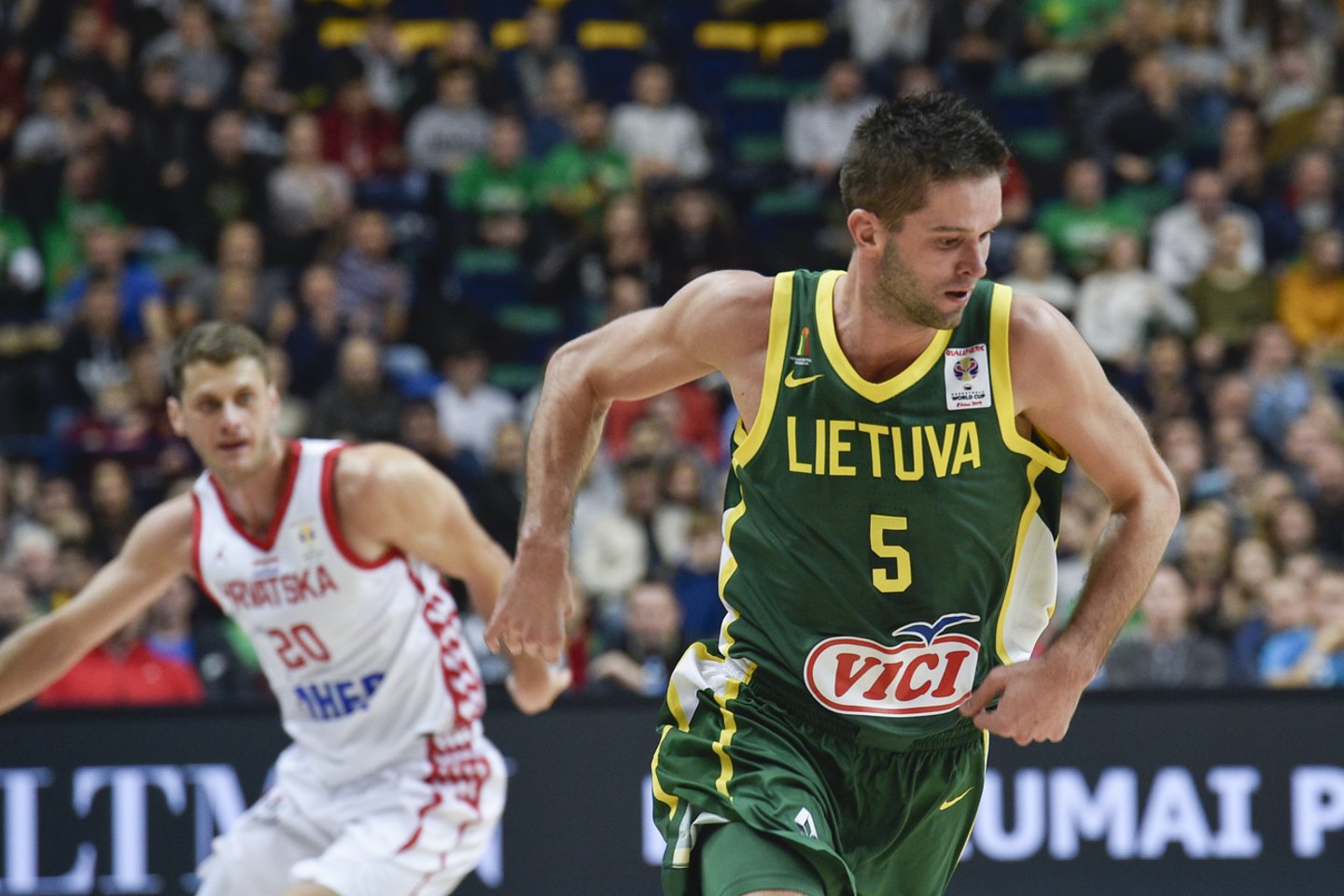 Kroatijos ir Lietuvos rungtynių momentai<br> V.Ščiavinsko nuotr.