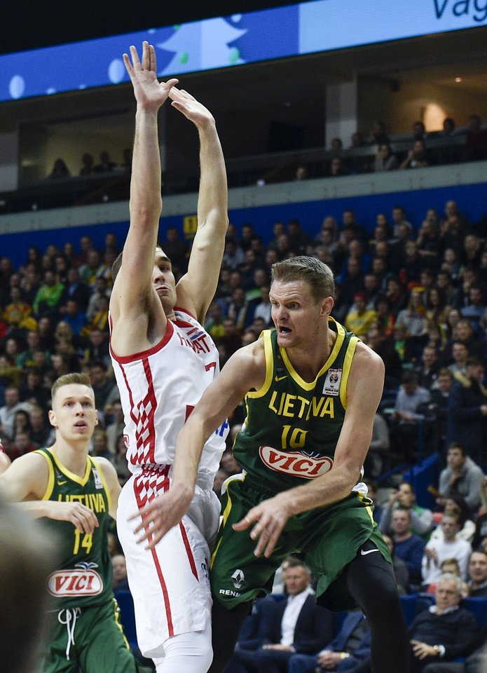 Kroatijos ir Lietuvos rungtynių momentai<br>V.Ščiavinsko nuotr.