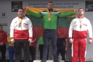A. Paulauskas tapo Europos jėgos trikovės čempionu