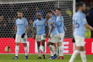 „Premier“ lyga: „Manchester City“ vos neprisižaidė su „Watford“ ekipa