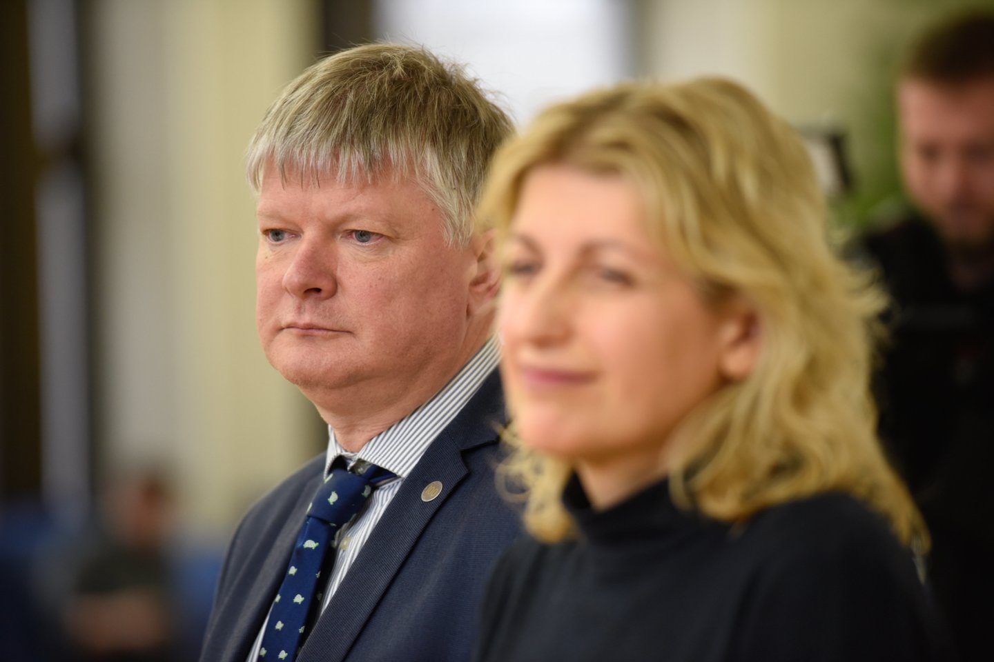 Aplinkos ministras Kęstutis Navickas ir kultūros ministrė Liana Ruokytė-Jonsson po susitikimo su prezidente skaudžiai sukritikavo premjero darbą. <br>D.Umbraso nuotr.