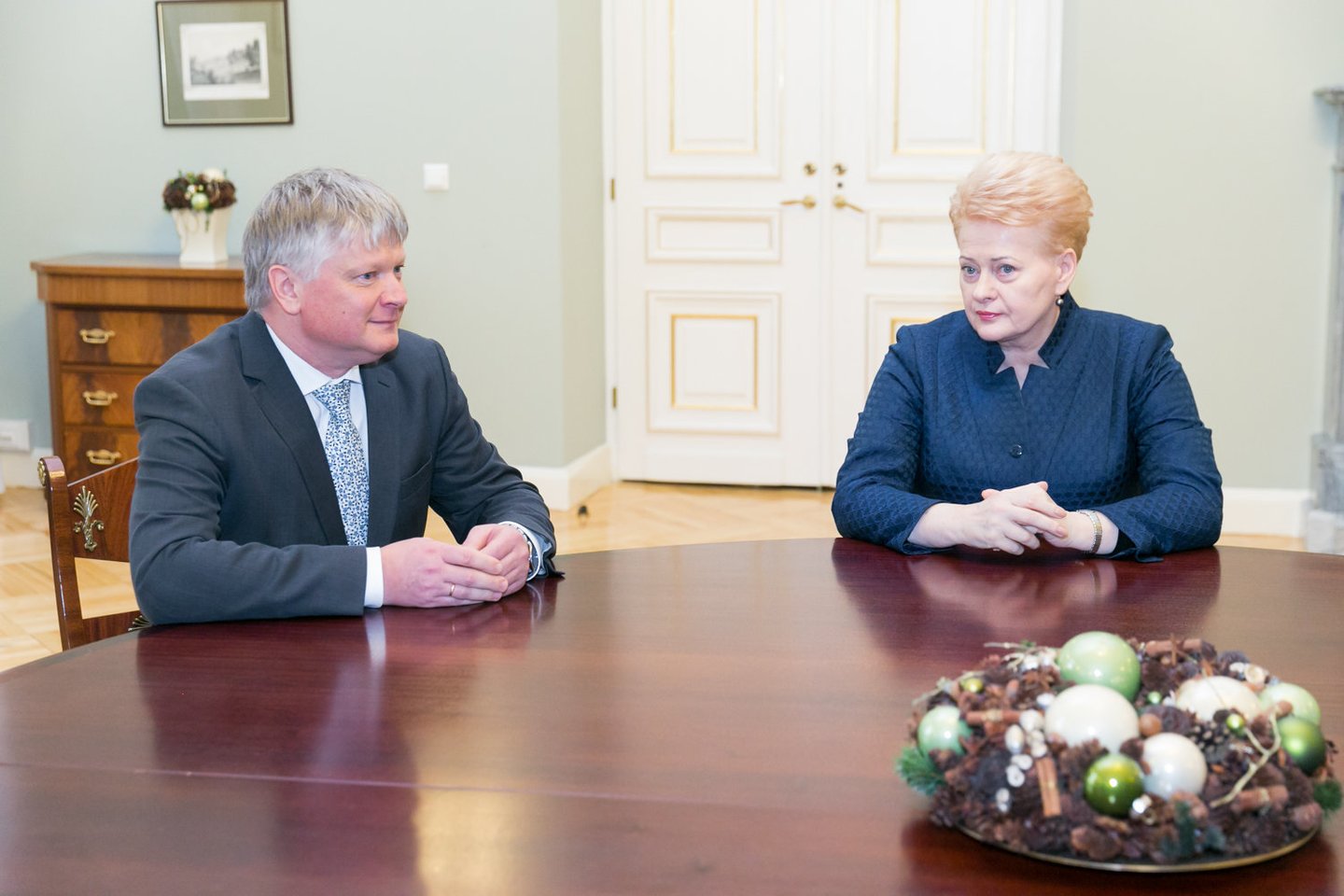  Pas D.Grybauskaitę apsilankęs K.Navickas kritikavo S.Skvernelį.<br> T.Bauro nuotr.