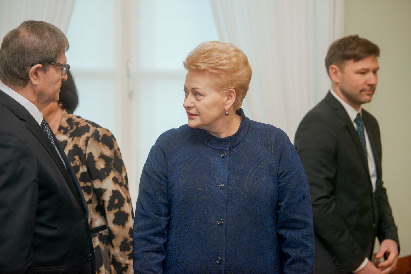  Ketvirtadienį D.Grybauskaitė su streikuojančiais mokytojais ir švietimo sektoriaus valdininkais aptarė susidariusią situaciją.<br>J.Stacevičiaus nuotr.