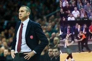 Kuriozas Kaune: pamatykite, kaip teisėjas partrenkia D. Blattą