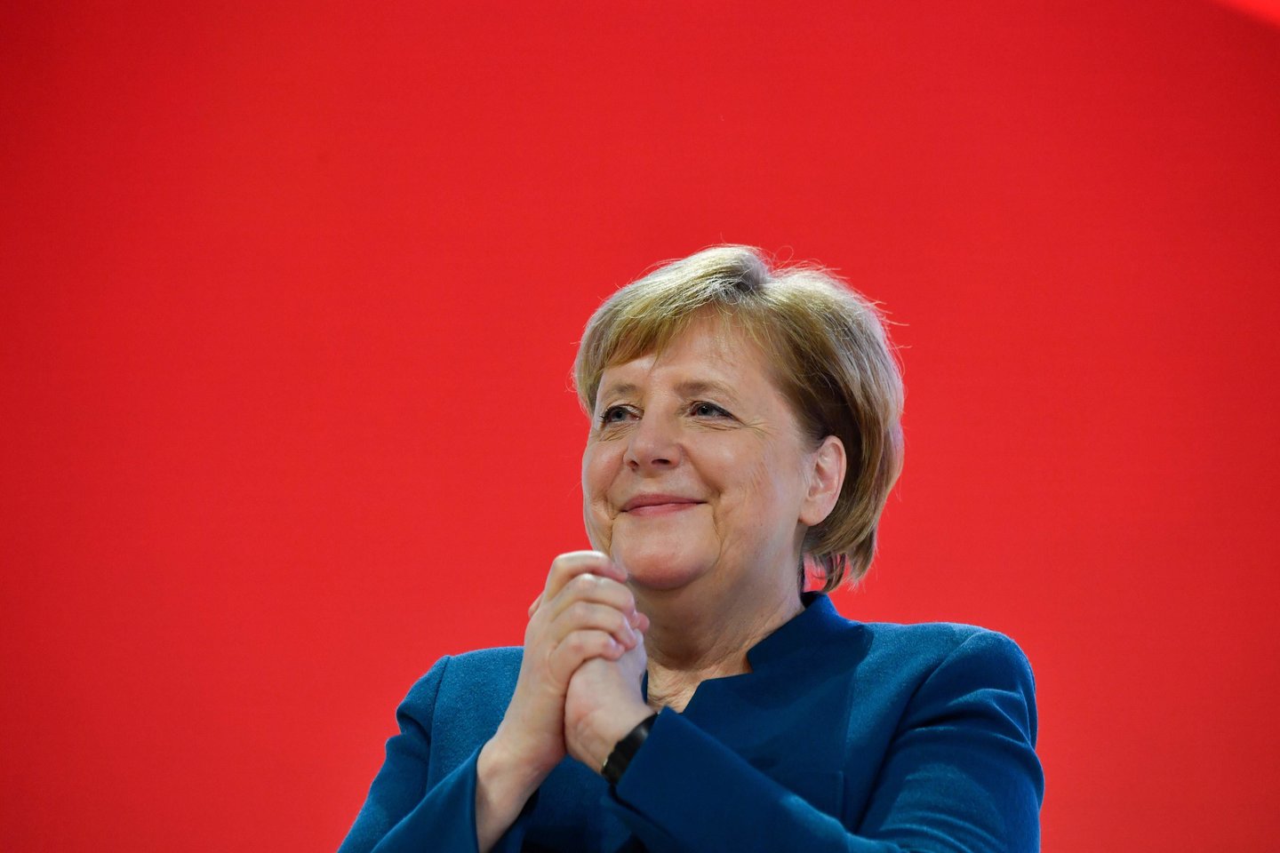  Vokietijos kanclerė Angela Merkel penktadienį traukdamasi iš savo partijos lyderio posto gynė šios partijos pamatines krikščioniškas ir demokratines vertybes.<br> AFP/Scanpix nuotr.