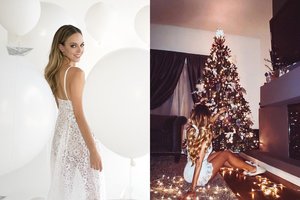 Evelina Anusauskaitė-Young parodė įspūdingai papuoštą eglutę