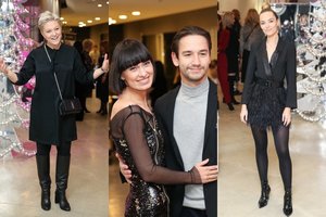 Kalėdiniame vakarėlyje suspindo Ieva Stasiulevičiūtė su sužadėtiniu Justinu