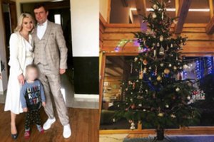 Mariaus ir Renatos Jampolskių namuose sužibo eglė: „Tokios dar nesame turėję“