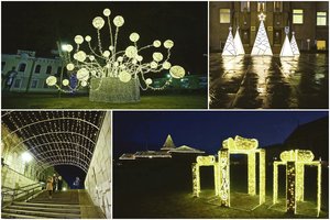 Kaunas puošiasi toliau:  nušvito ne tik pilis, bet ir ekskavatorius