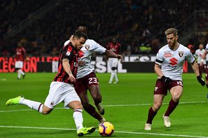 Italijoje „AC Milan“ klubas namuose barstė taškus dvikovoje su „Torino“