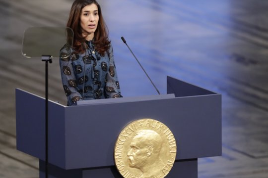 Nobelio premijos laureatė Nadia Murad: pasaulis privalo apsaugoti jazidus