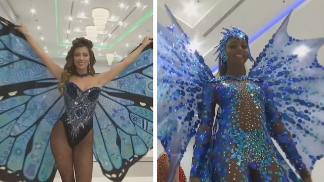 Tailande besitęsiantis konkursas „Mis Visata“ nustebino kostiumų pasirodymu