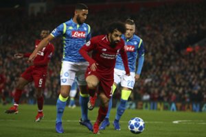 „Liverpool“ po išsvajoto M. Salah įvarčio išstūmė „Napoli“ iš Čempionų lygos