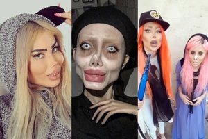 Zombiu pravardžiuojama interneto sensacija rado draugę – „gyvąją Barbę“