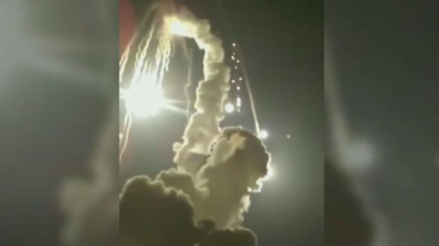 Liudininkai su siaubu akyse užfiksavo Rusijos raketos nesėkmę