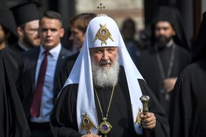 Patriarchas Kirilas dėl Ukrainos Bažnyčios kreipiasi į popiežių ir Jungtines tautas