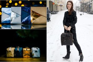 Pirmoji Lietuvoje siuva rankines iš popieriaus: tokių matyti dar neteko