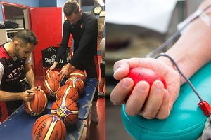 Krepšinio klubo „Rytas“ komanda apie sportą ir kraujo donorystę