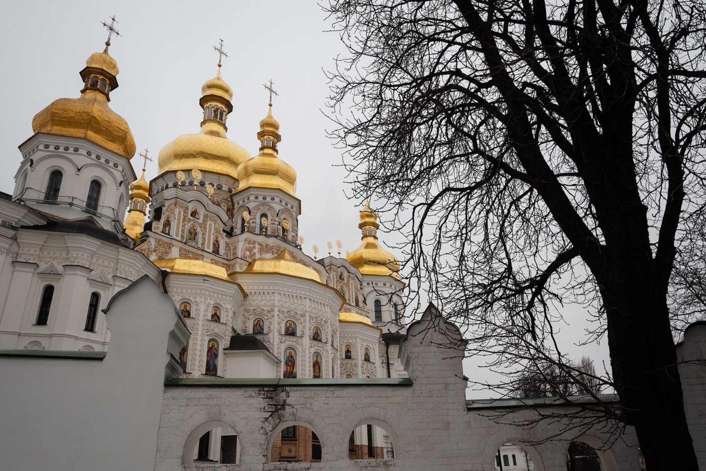 Kijevo katedra, kurioje rengiamas Ukrainos stačiatikių sinodas dėl atsiskyrimo nuo Rusijos ortodoksų Bažnyčios.<br> SIPA/Scanpix nuotr.
