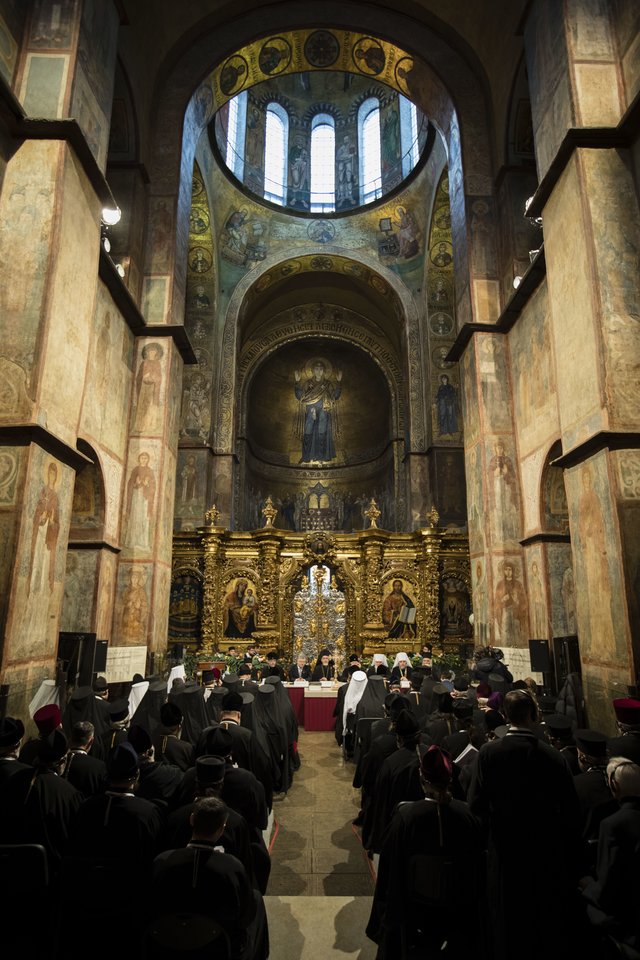 Ukrainos Ortodoksai sprendžia dėl atsiskyrimo nuo Rusijos bažnyčios.<br>Reuters/Scanpix nuotr.