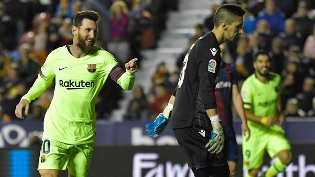 Nesustabdomas L. Messi prisidėjo prie visų penkių komandos įvarčių