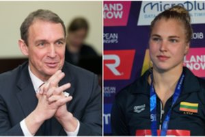 R. Meilutytei vaikų linkėjęs A. Juozaitis: „Sidabras 25 metrų baseine? Ne kažin kas“