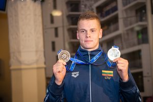 Į Lietuvą auksą parvežęs D. Rapšys paaiškino, ko trūko iki antro: „Tikrai galėjau laimėti“