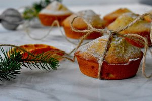 Apelsininiai keksiukai namus iškvėpins švenčių aromatais