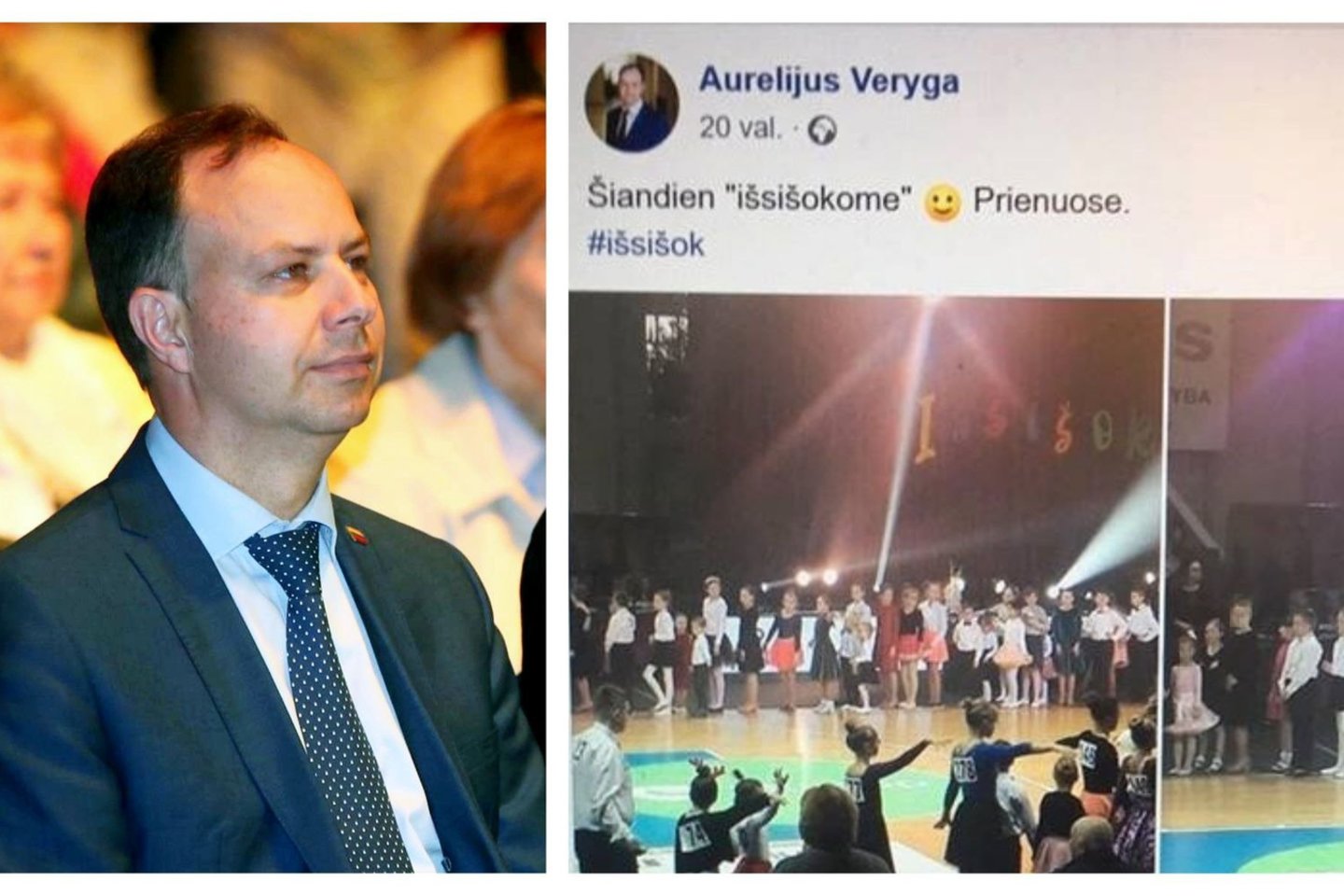 Vaistininkė nusistebėjo, kad Sveikatos apsaugos ministras Aurelijus Veryga pirmąkart vykusius farmacininkų apdovanojimus iškeitė į vaikų šventes. <br> M. Patašiaus ir Facebook nuotr.