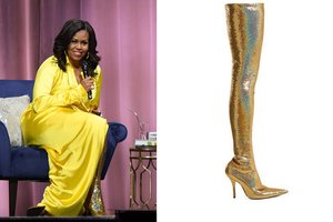 Anksčiau taupumą rodžiusi Michelle Obama nustebino batų pasirinkimu