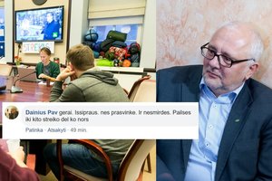 Iš mokytojus pažeminusio Dainiaus Pavalkio lūpų – atsiprašymo žodžiai