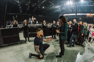 Lino Adomaičio koncerte – piršlybos: pora vos valdė emocijas