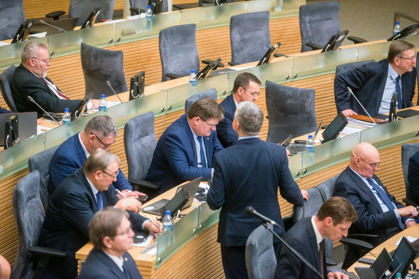 Paskutiniame Seimo posėdyje buvo svartomasir LRT klausimas.<br> J.Stacevičiaus nuotr.