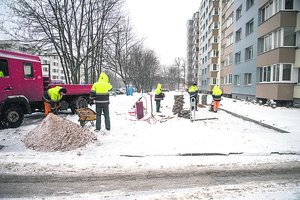 Sniegas šaligatviui kloti – visai ne kliūtis