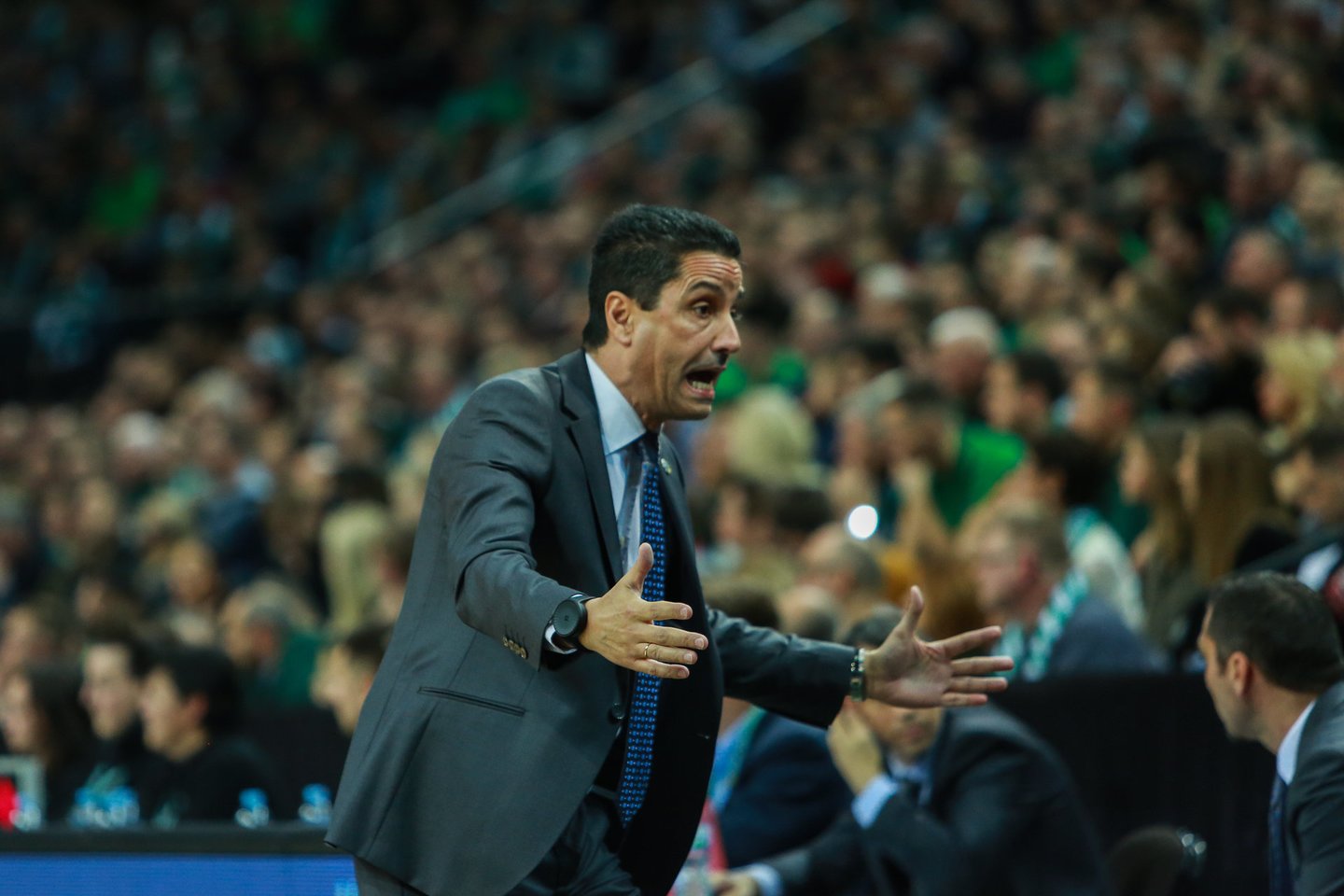 „Maccabi“ ekipos treneris Ioannis Sfairopuolos žavėjosi „Žalgirio“ arena.