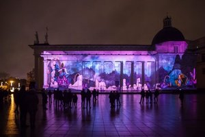 Įdomus reginys per Šv.Kalėdas sostinėje – „Jėzaus gimimo istorija“ 3D formatu