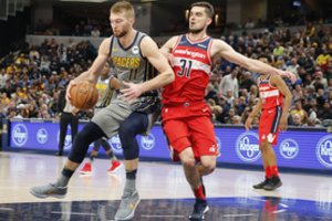 Puikiai atakavęs D. Sabonis nukalė „Pacers“ klubui pergalę